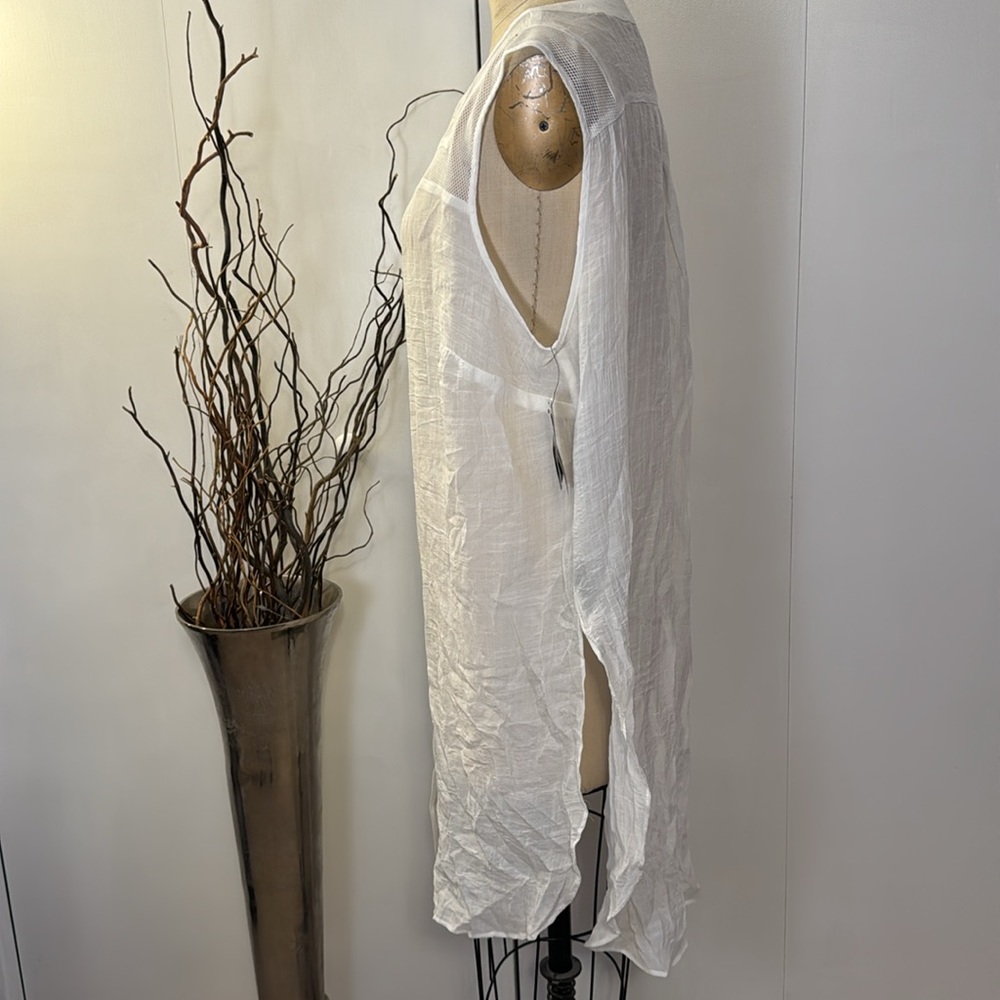Alyx Sheer White Tunic Button Up NWT - Picture 4 of 8